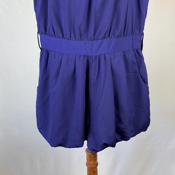NWT Forever 21 Blue Jumpsuit/Romper w/Deep Front Pockets - Size Small - Picture 2 of 15
